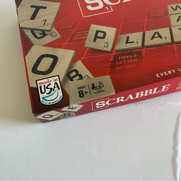 Hasbro Scrabble Crossword Board Game OPEN BOX - Picture 4 of 9